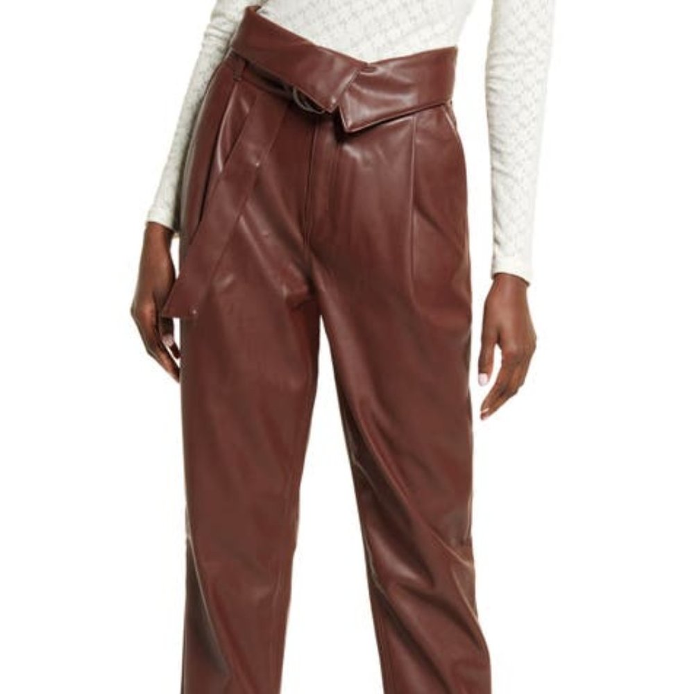 Nordstrom Open Edit faux leather pants